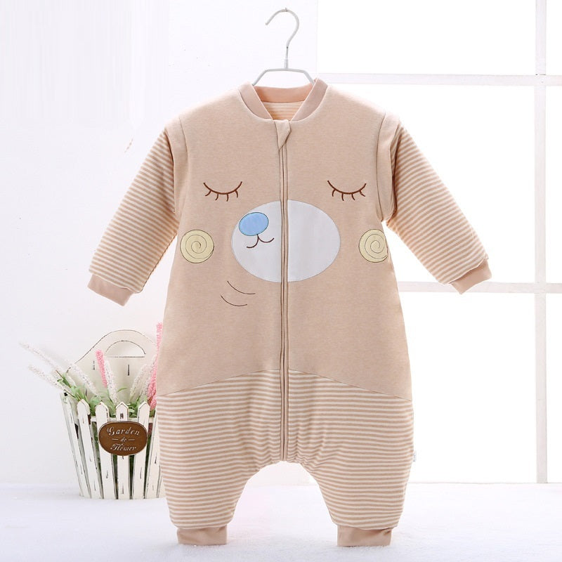 Cartoon Cotton Anti‑Kick Sleep Sack - Little Luppo