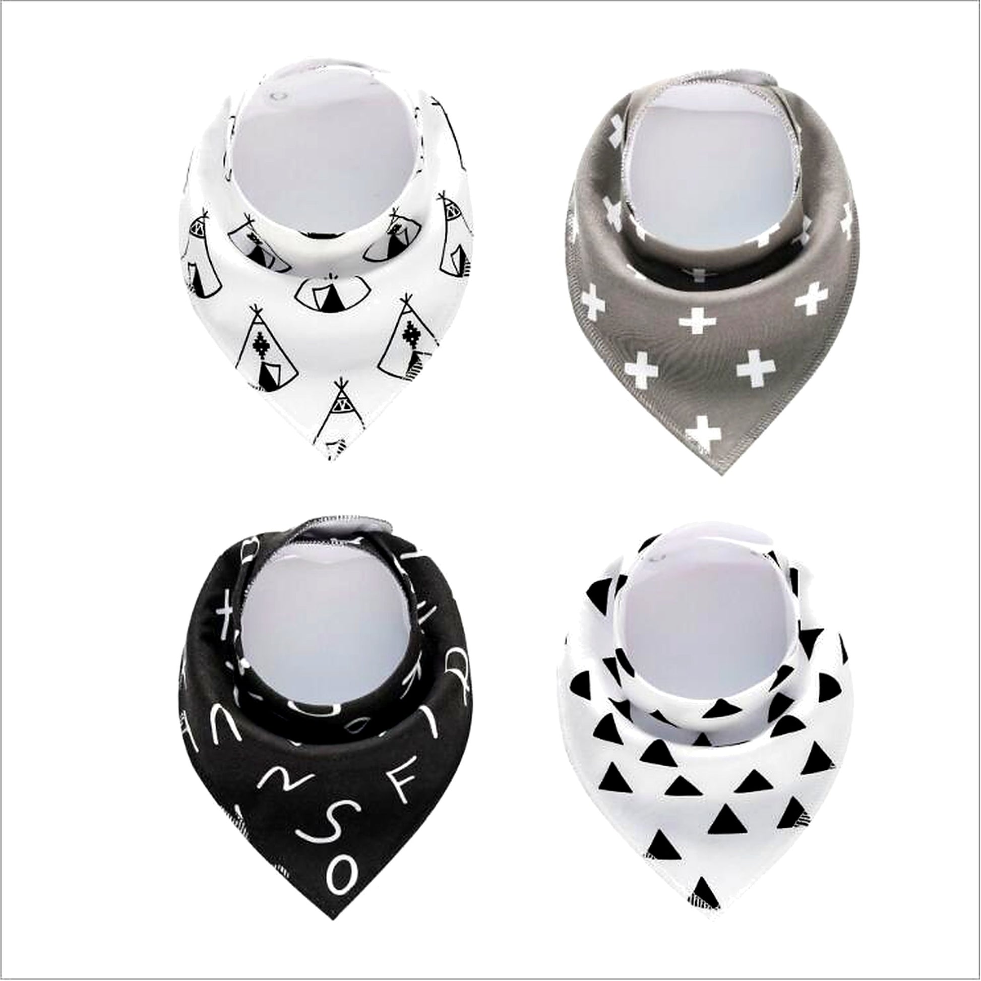 4‑Pack Bandana Bibs - Little Luppo