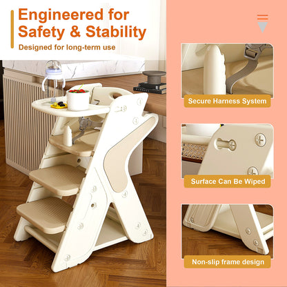 Convertible Growing-Up Kids Chair - Back View | Premium Baby Room Essentials