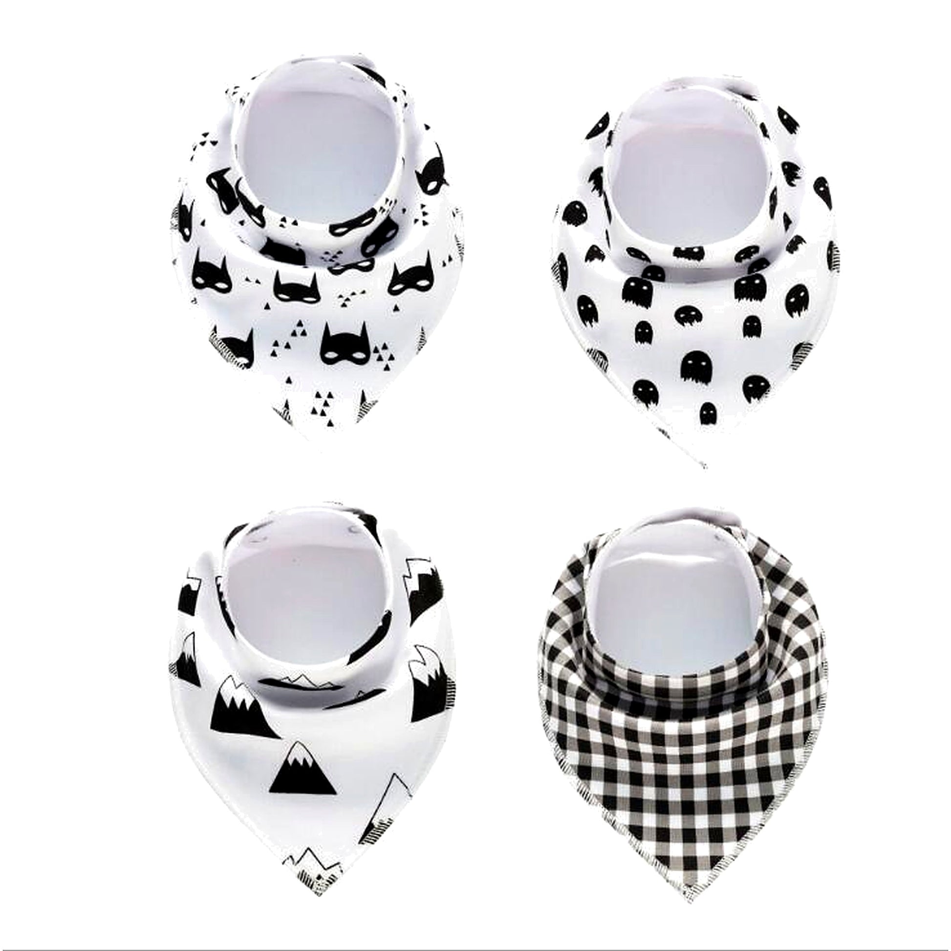 4‑Pack Bandana Bibs - Little Luppo