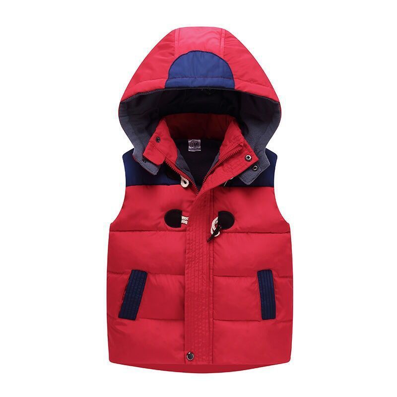 Unisex Velvet Padded Hooded Vest – Toddler & Kids - Little Luppo