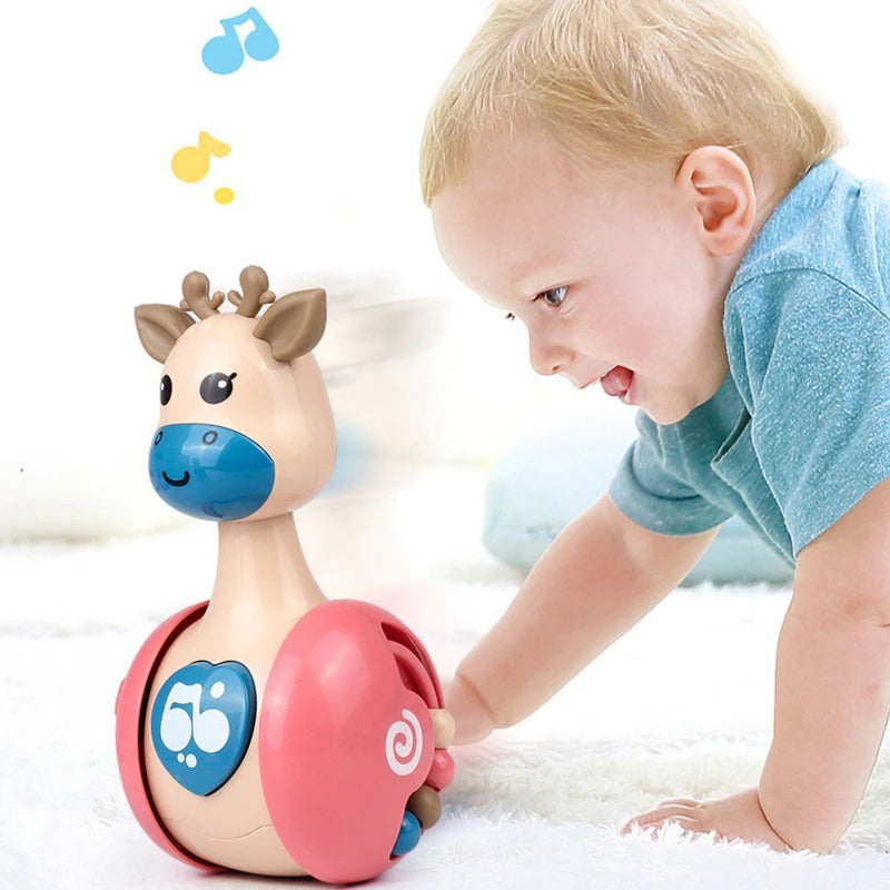 Sliding Deer Baby Rattle Tumbler - Little Luppo