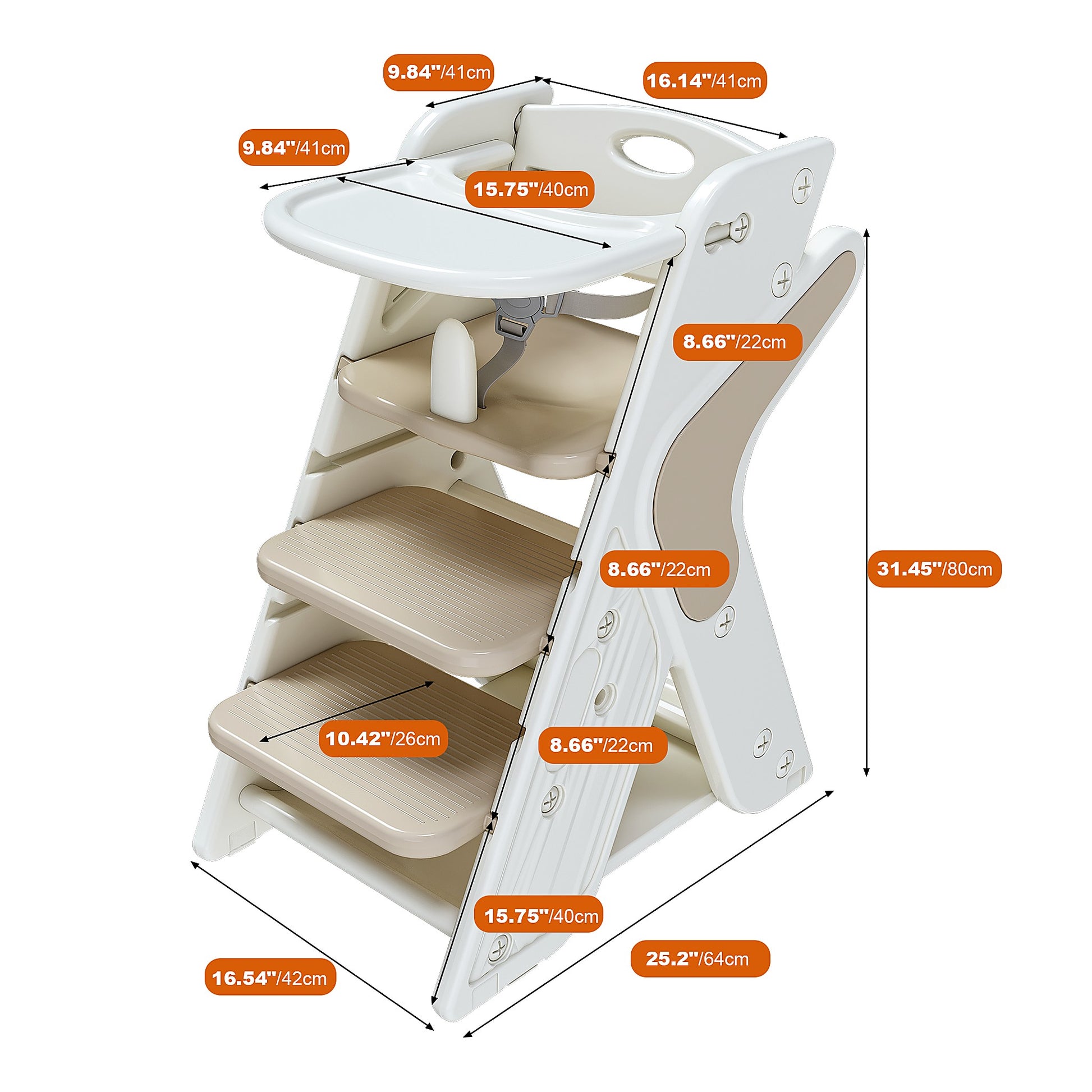 Convertible Growing-Up Kids Chair - Detail View | Little Luppo Baby Store