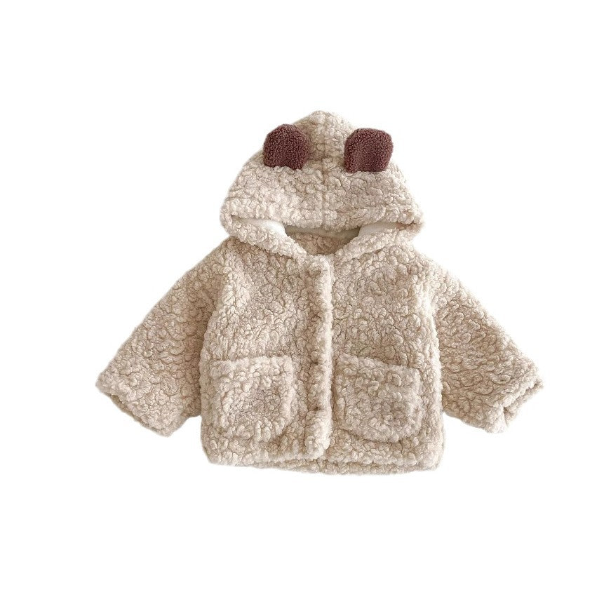 Toddler Plush Bear‑Ear Coat - Little Luppo