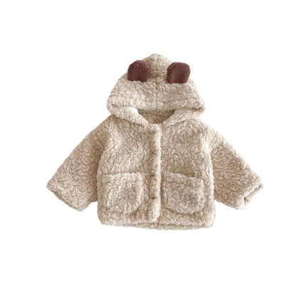 Toddler Plush Bear‑Ear Coat - Little Luppo