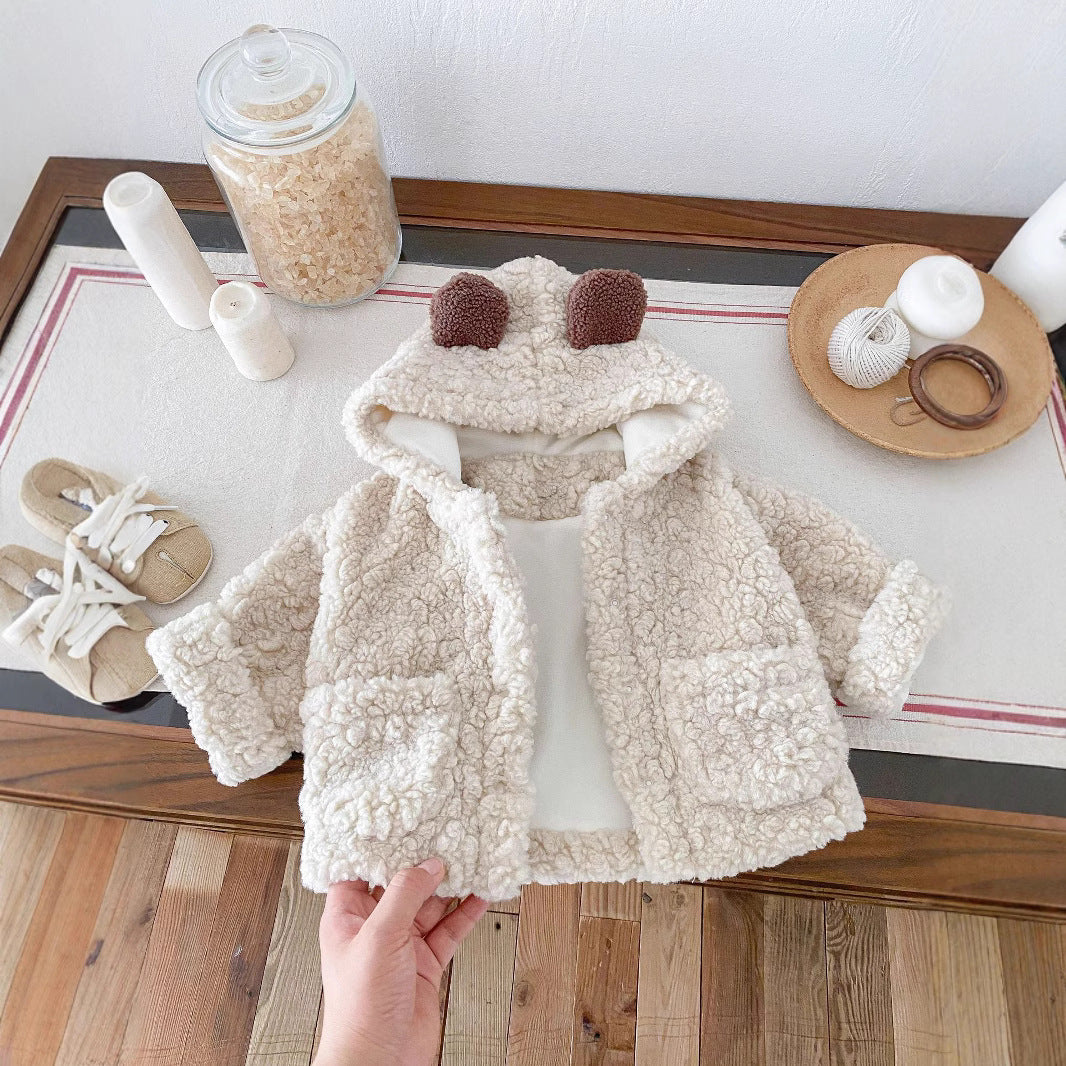 Toddler Plush Bear‑Ear Coat - Little Luppo