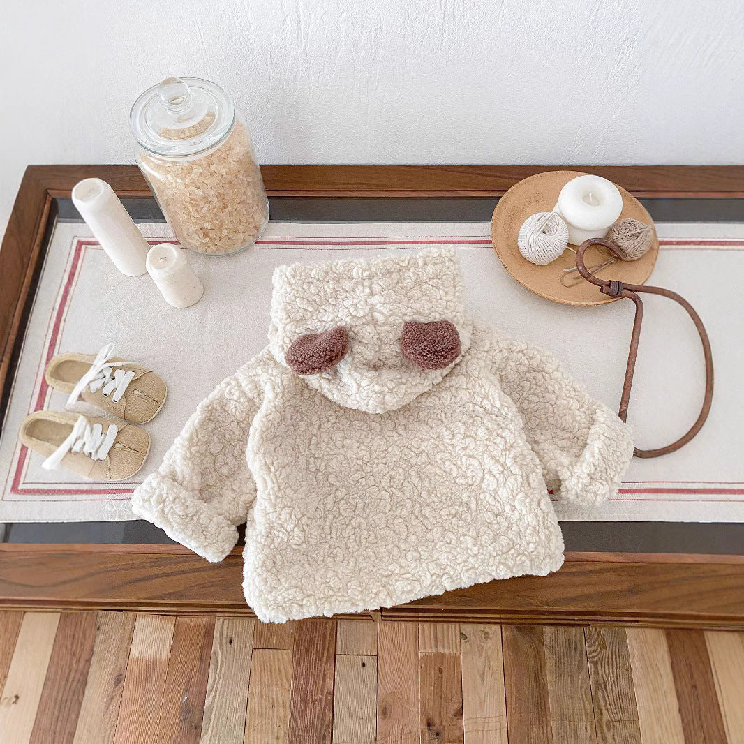 Toddler Plush Bear‑Ear Coat - Little Luppo