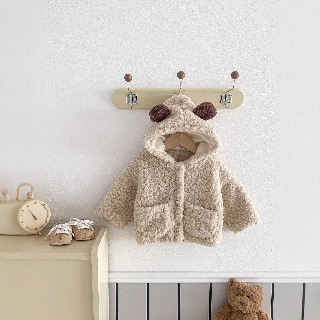 Toddler Plush Bear‑Ear Coat - Little Luppo