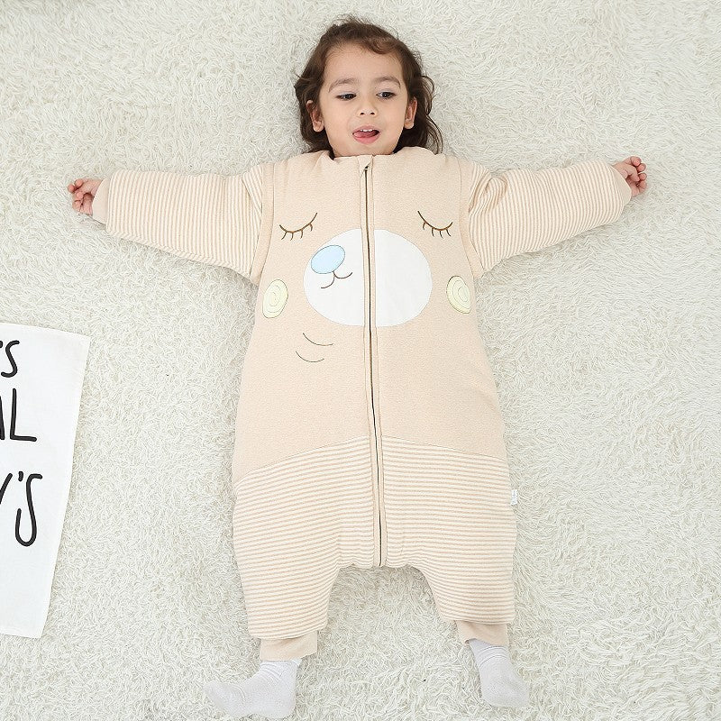 Cartoon Cotton Anti‑Kick Sleep Sack - Little Luppo