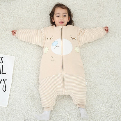 Cartoon Cotton Anti‑Kick Sleep Sack - Little Luppo