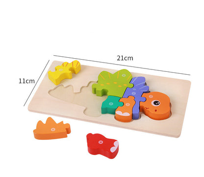 Children's Educational Toys Wooden Three-dimensional Montessori - Little Luppo