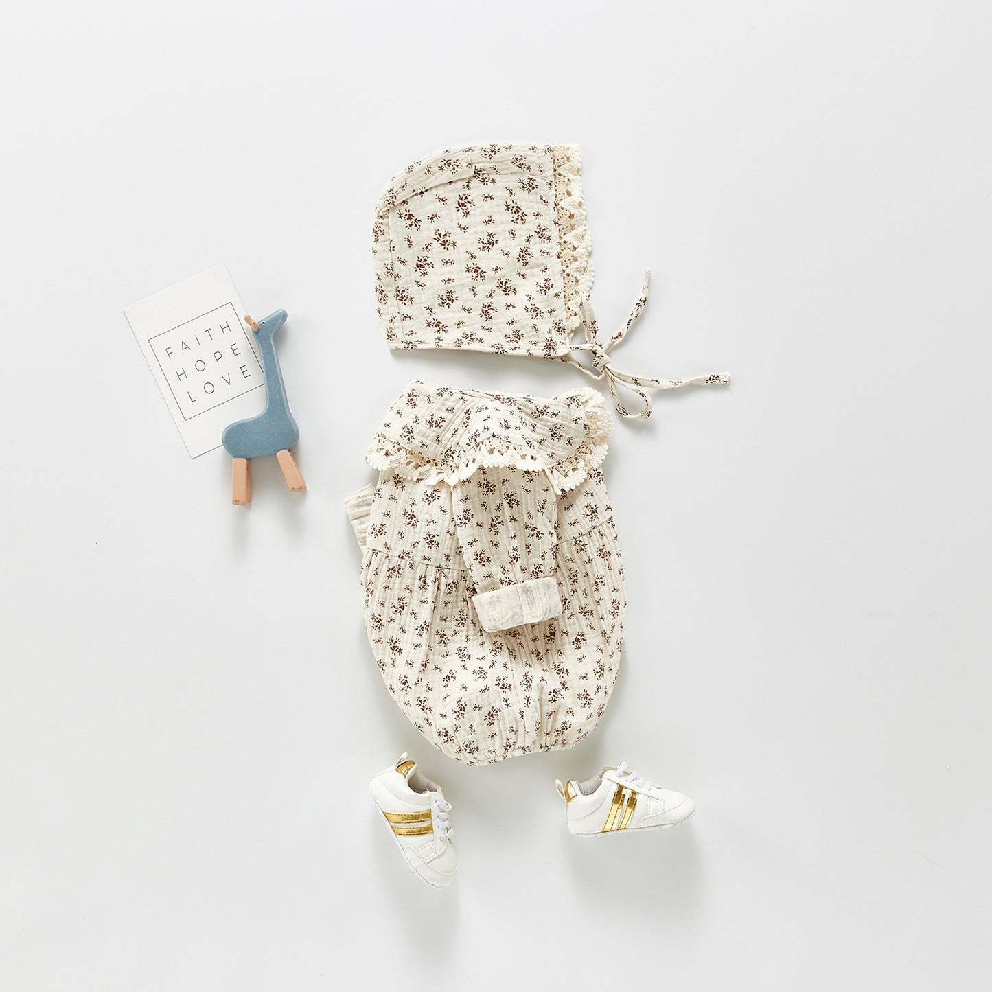 Girls’ Autumn Floral Collar Bodysuit - Little Luppo