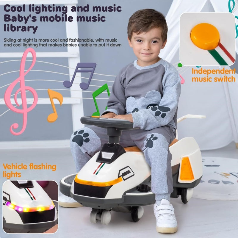 Electric Ride On Wiggle Car For Kids Toddlers With Light - View 1