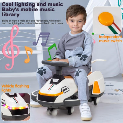 Electric Ride On Wiggle Car For Kids Toddlers With Light - View 1