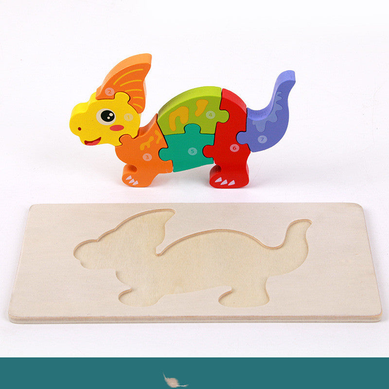 Children's Educational Toys Wooden Three-dimensional Montessori - Little Luppo
