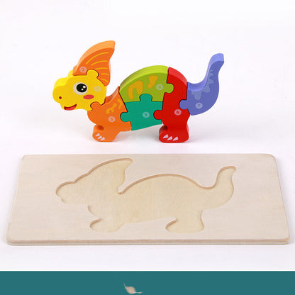 Children's Educational Toys Wooden Three-dimensional Montessori - Little Luppo