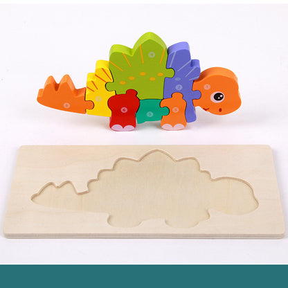 Children's Educational Toys Wooden Three-dimensional Montessori - Little Luppo