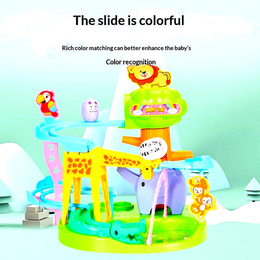 Zoo Animal Tumbler Track Toy - Premium Toys for Babies | Little Luppo