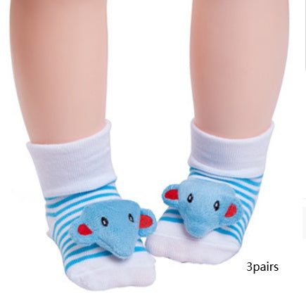 Cute Baby Animal Doll Baby Three-dimensional Socks - Little Luppo