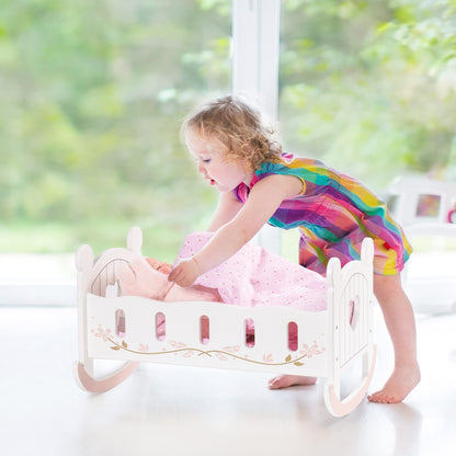 Wooden Doll Cradle - Little Luppo