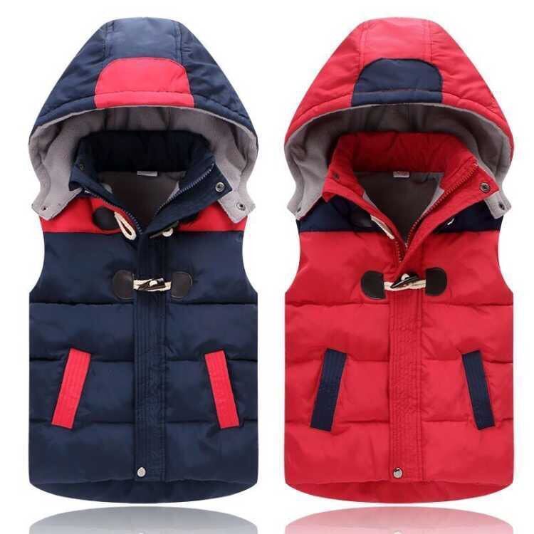 Unisex Velvet Padded Hooded Vest – Toddler & Kids - Little Luppo