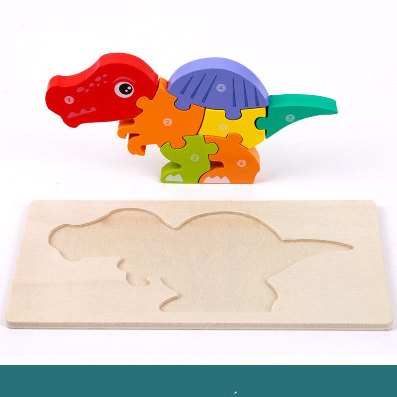 Children's Educational Toys Wooden Three-dimensional Montessori - Little Luppo